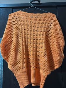 Orange Knit Top
