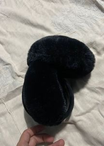 Black Plush Earmuffs
