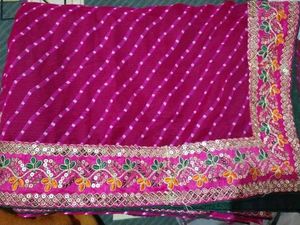 Embroidered Cotton Thread & Sequins Work Designer