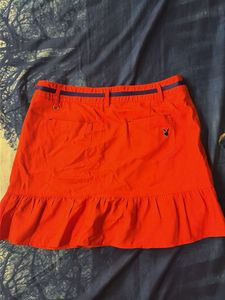 Vintage Playboy Golf Orangish-Red Skirt