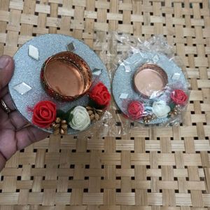 Festive T-light Candle Holder Set