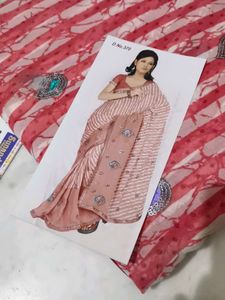 Pink colour Saree 💕