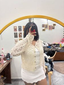 embroidery cardigan