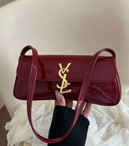 Chic Red Patent Shoulder Bag