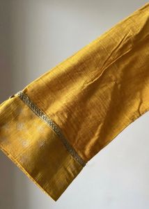 Elegant Yellow Cotton Kurta