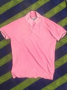 Pink Polo T-Shirt Size M