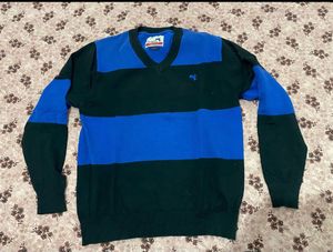 Wrangler Men's Striped V-Neck Sweater