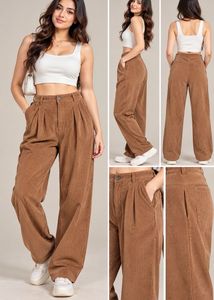 Corduroy Wide Leg Pants