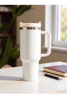 White Insulated Tumbler wdt steelstraw newwdt tag