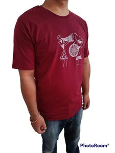 White Warli Art Graphic