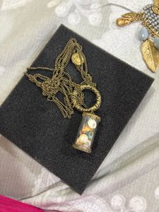 Unique Vial Pendant Necklace