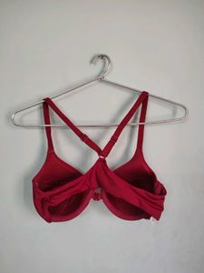 Red Racerback Bra