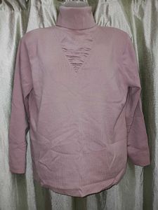 Mauve Turtleneck Sweater