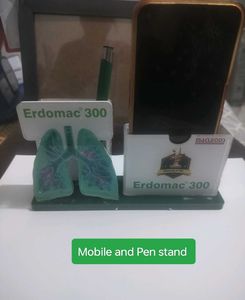 Mobile and Pen Stand with Lungs Decor