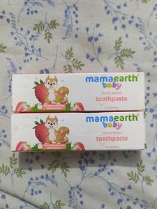 Mamaearth Berry Blast Toothpaste For Kids Pack 2