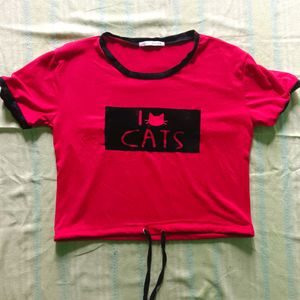 Red Crop Top