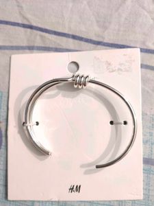 H&amp;M Silver Tone Cuff Bracelet