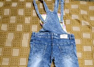 Women's Blue Denim Overalls