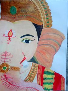 ganesh ji handmade painting 🎨🖌️