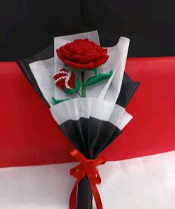 Handmade Crochet Rose Flower Bouquet