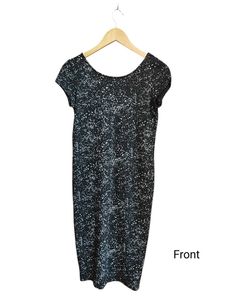 H&amp;M Black &amp; White Bleached Splatter Bodycon Dress