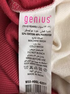 Pink&amp;White Printed Sweatshirt (Girl’s)
