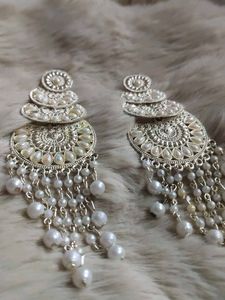 Elegant Pearl Dangle Earrings