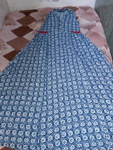 Blue Paisley Print kurta