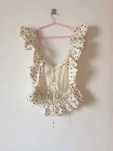‼️Price Drop‼️H&amp;m Polka Dot Backless Top
