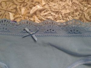 Blue Lace Trim Panties