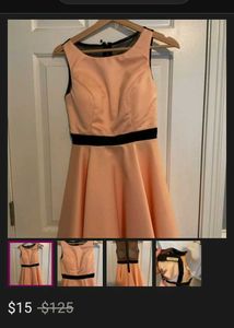 Peach Skater Dress