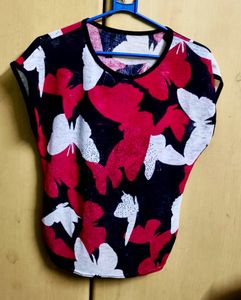 Butterfly Print Top