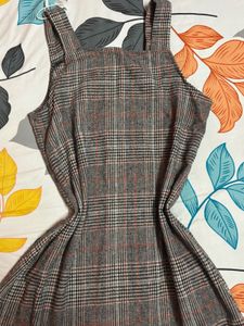 Plaid Pinafore Dress
