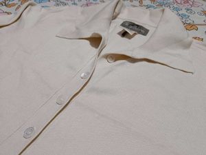 Vintage Cream Polo TShirt