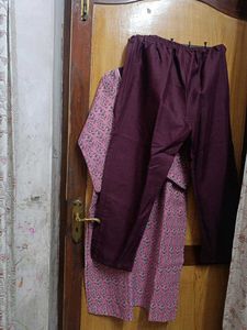Chic Pink Printed Kurta