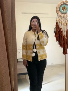 Kashmiri Floral Woolen Cardigan ❄️