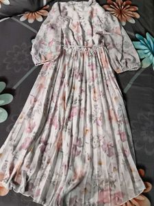 Floral Pleated Midi Dress