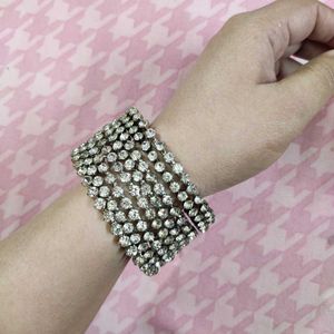 Beautiful Set Of 8 AD Studded Bangles