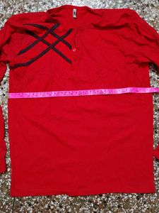 Men's Long Sleeve Blue and Red T shirts