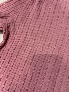 Mauve Ribbed Long Sleeve Top