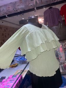 Ruffled Green Dress