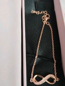 Elegant Infinity Bracelet with Crystals
