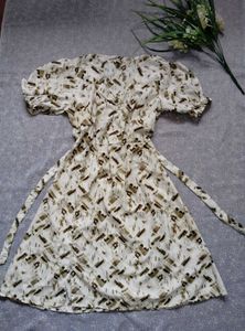 Stylish Printed Wrap Dress