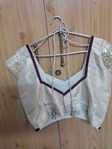 Elegant Beaded Sleeve Blouse