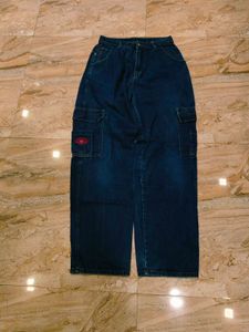 Vintage Wide Leg Cargo Unisex Jeans
