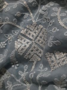 Luckhnawi Pure Georgette Saree