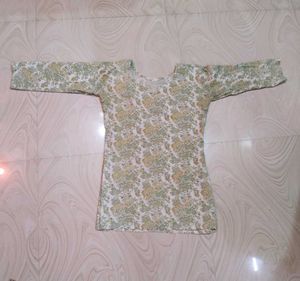 Chic Floral Print kurti