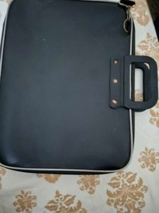 Black Laptop Bag with Strap