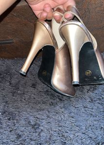 Golden  High Heels