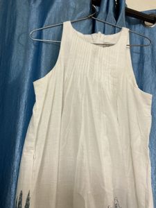 Chic Cream Printed Maxi Dress